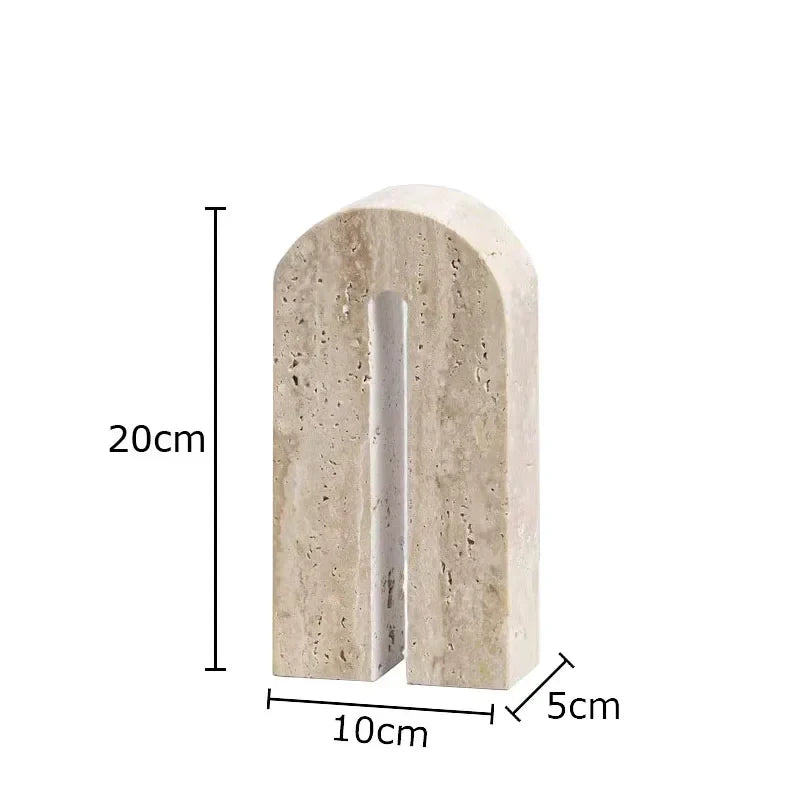 Afralia™ Stone Arch Geometry Ornament Desk Decoration Arc Artwork Statue Room Decor