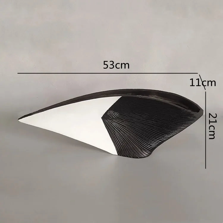 Nordic Style Resin Vase - Fan-shaped Decorative Craft for Home Decor by Afralia™