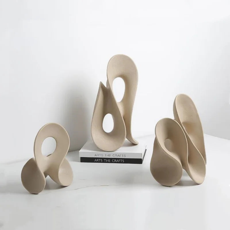 Afralia™ Coral Hollow Sculpture - Artistic Home Decor Figurine