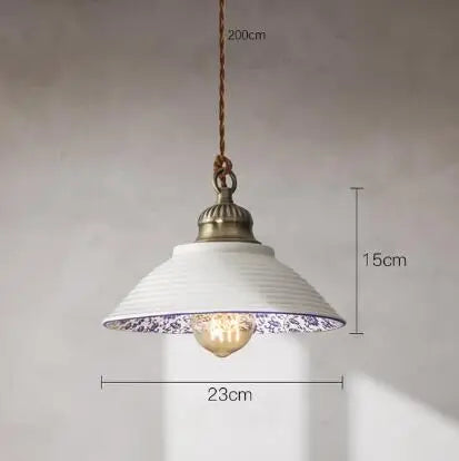 Afralia™ Blue Glass Pendant Light for Bedroom Dinning Living Room