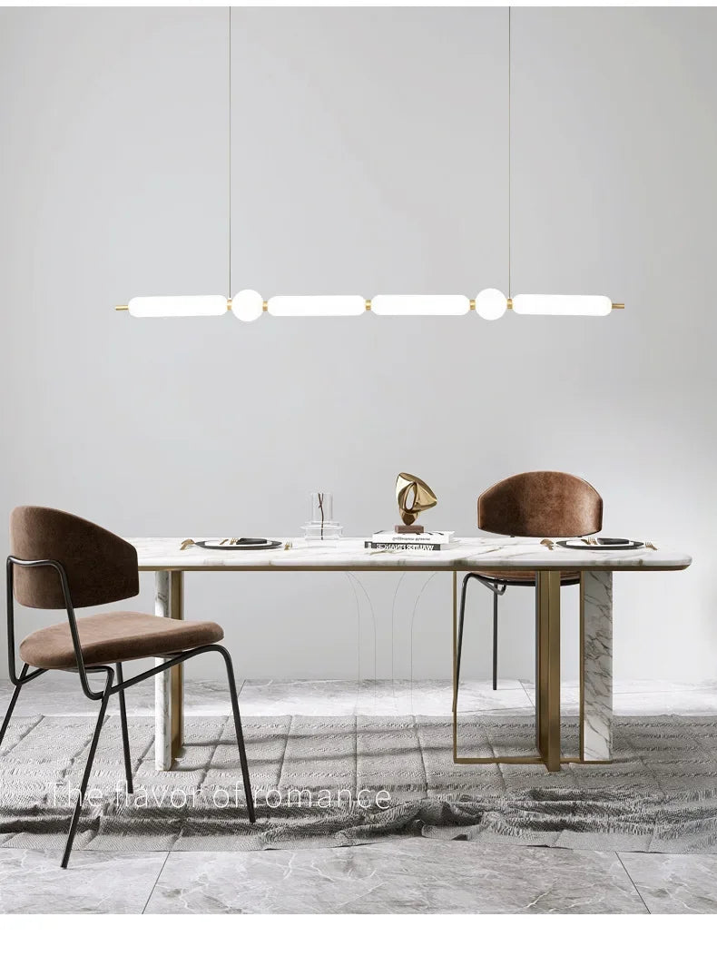 Afralia™ Minimalist Long String Pendant Chandelier