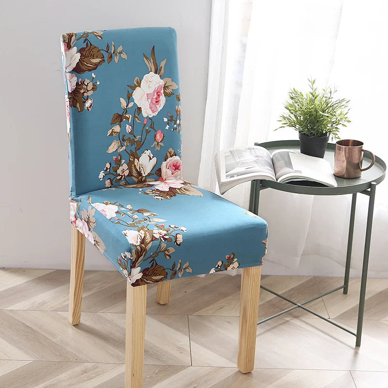 Svetanya Stretch Print Chair Cover by Afralia™ – Elastic Seat Slipcover