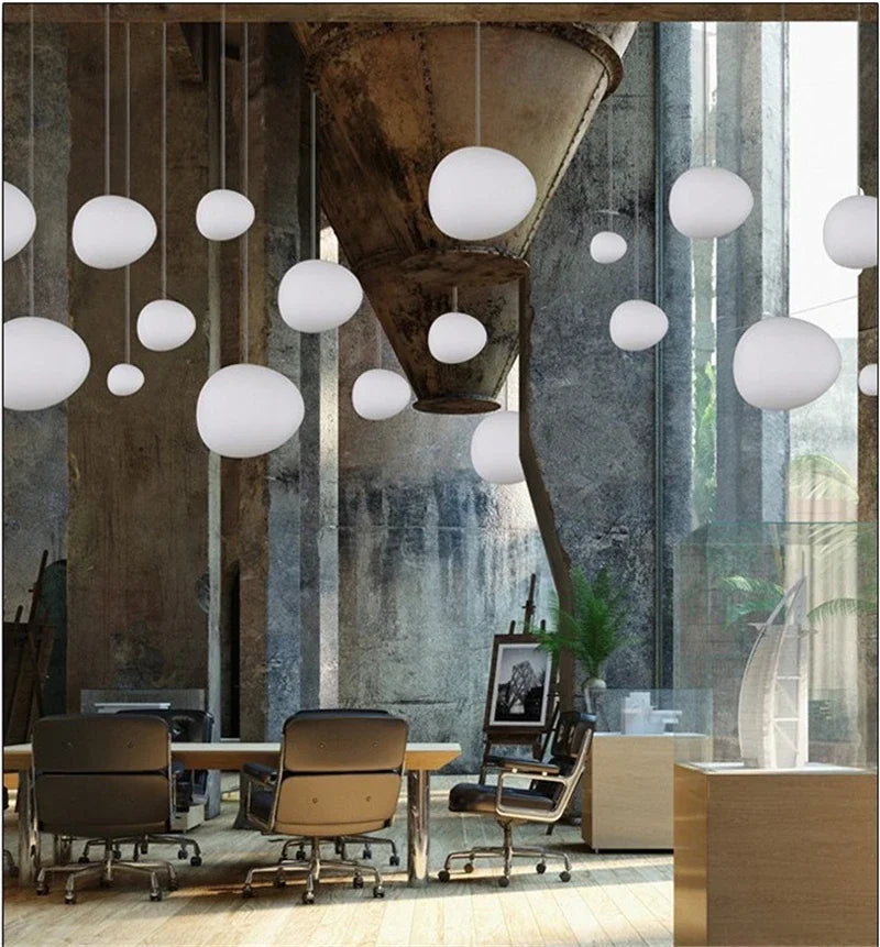 Afralia™ Gregg Glass Pendant Light: Stylish LED Hanging Lamp for Dining Kitchen LOFT.