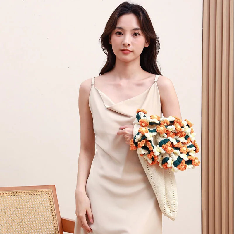 Afralia™ Elegant Daisy Bouquet Soft Blanket for Office Sofa, Multi-Functional Nap Shawl & Cushion