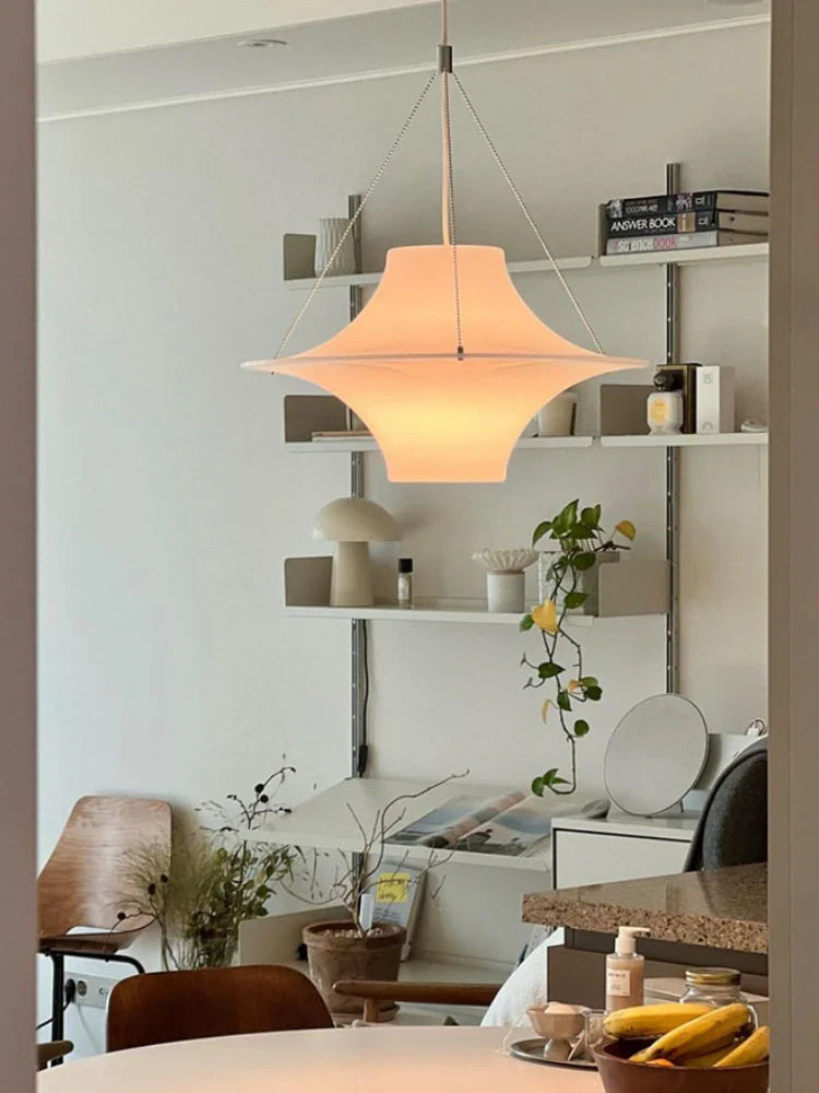 Afralia™ Cream Acrylic UFO Pendant Light: Modern Home Decor Hanging Lamp