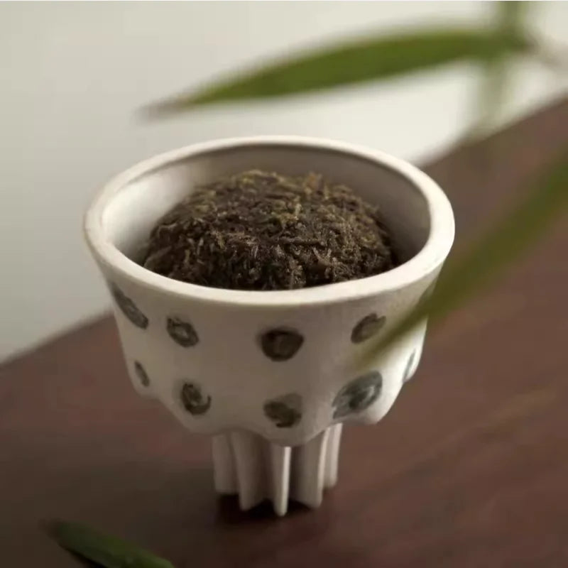 Afralia™ Hand-painted Ceramic Retro Porcelain Vase Flower Pot Home Decoration