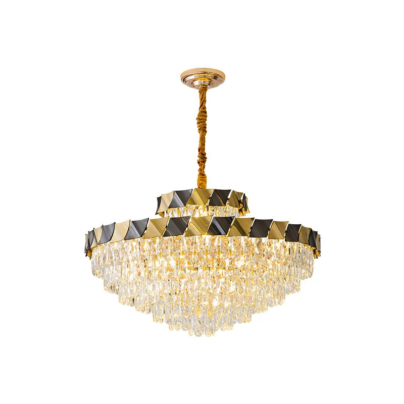 Afralia™ Crystal Chandelier: High-End Luxury Lighting for Living Room, Restaurant & More