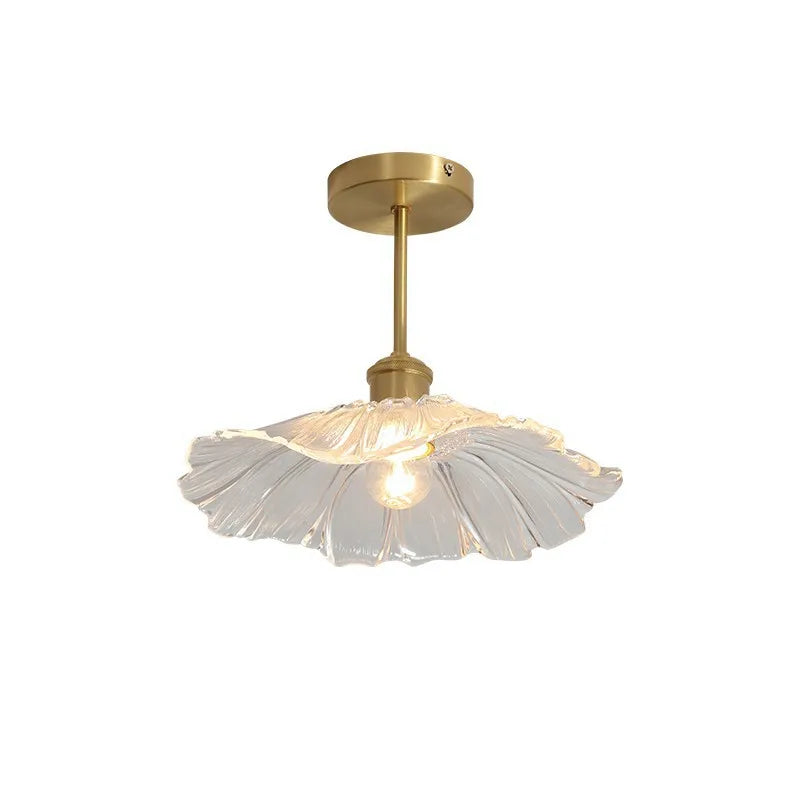 Afralia™ Glass Ceiling Lamp for Bedroom Porch Entryway Hallway Interior Decor