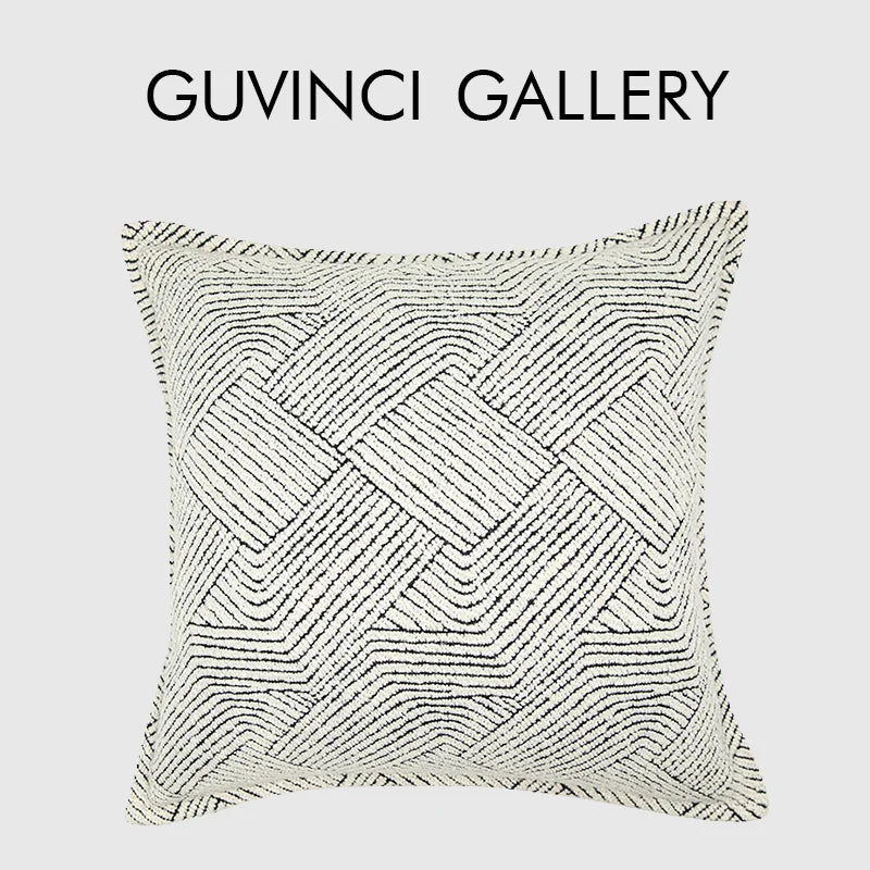 Afralia™ Wool Blend Geometry Cushion Cover - Wabi Sabi Style for Living Room Sofa