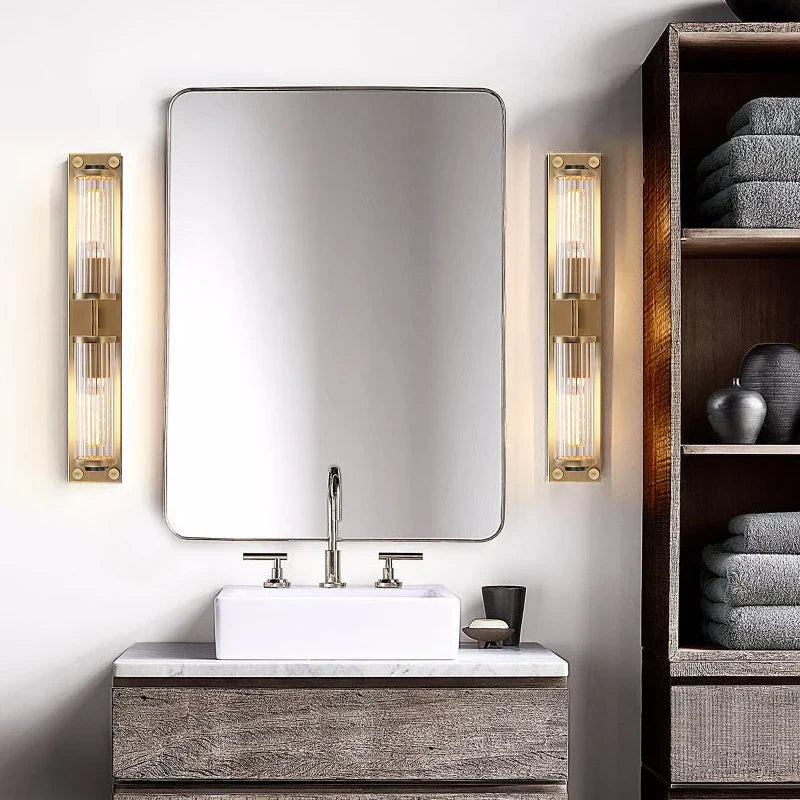 Afralia™ Copper LED Wall Lamp for Modern Living Room & Bedroom Lighting