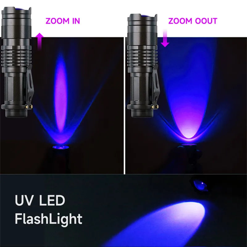 Afralia™ UV Blacklight Mini Torch for Pet Urine Scorpion Detection & Feminine Hygiene