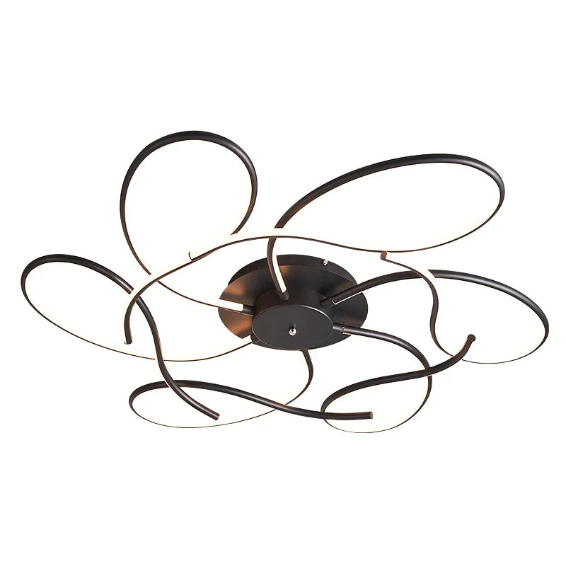 Afralia™ Modern LED Chandelier for Smart Home Alexa, Living Room and Bedroom Décor