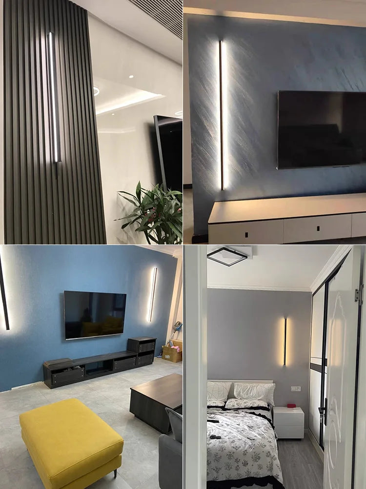 Afralia™ Outdoor Wall Lamp Waterproof LED Strip Light for Yard Fence Balcony Gate