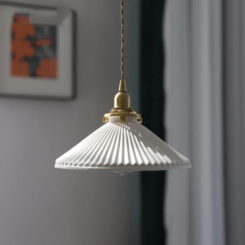 Afralia™ Ceramic LED Pendant Light: Japanese Style, Nordic Design, Modern Living Room Hanging Lamp