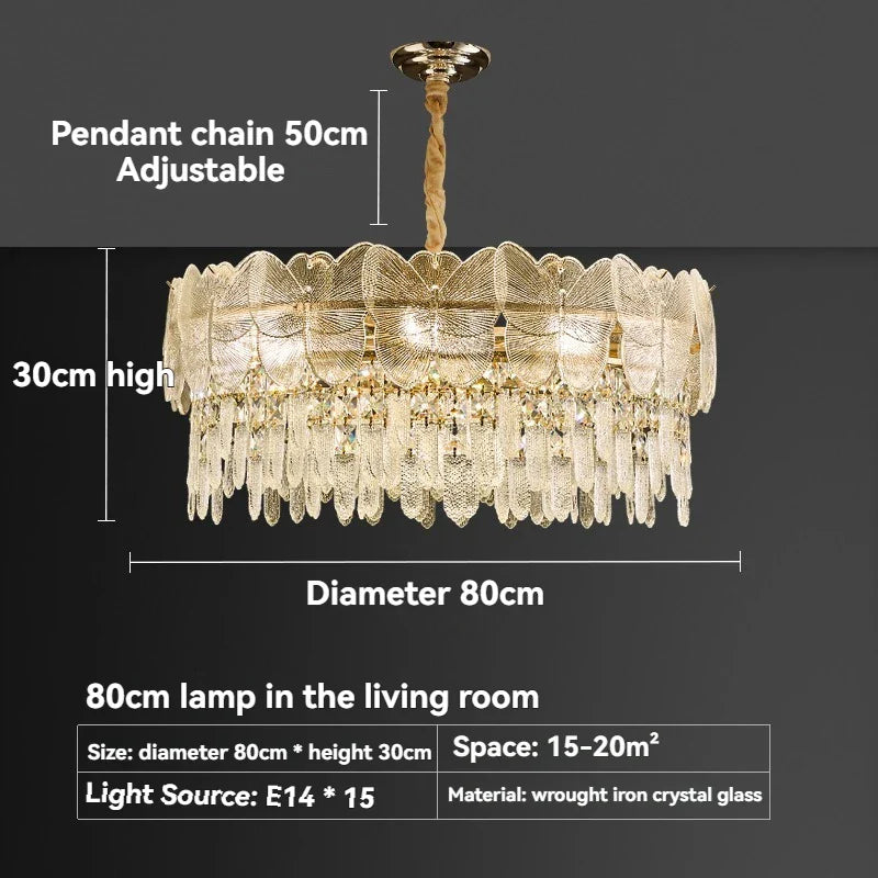 Afralia™ Gold Butterfly Crystal Chandelier: Luxury Ceiling Pendant for Living & Dining Rooms