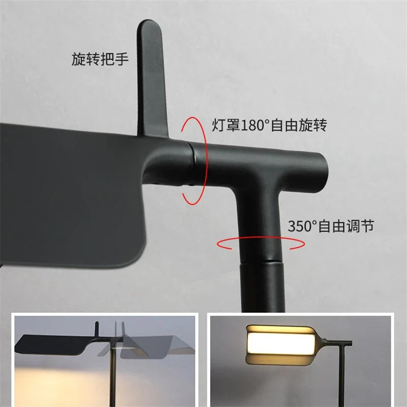 Afralia™ Modern Metal LED Floor Lamp Rotatable Head for Minimalist Nordic Style
