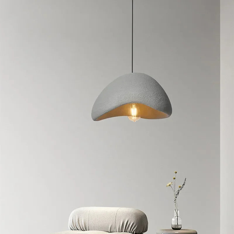 Afralia™ Nordic Wabi Sabi E27 LED Pendant Light for Minimalist Loft Ambiance