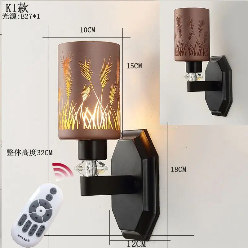 Afralia™ Nordic Luxury Hotel Wall Lamp for Living Room, Bedroom, and Corridor