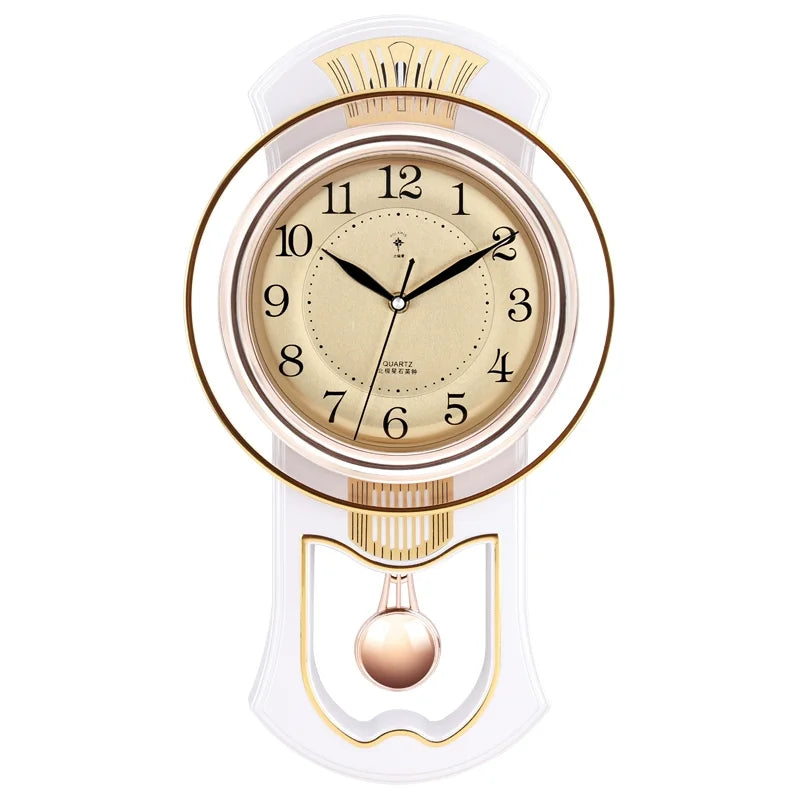 Afralia™ Vintage Silent Wall Clock Shabby Chic Home Decor