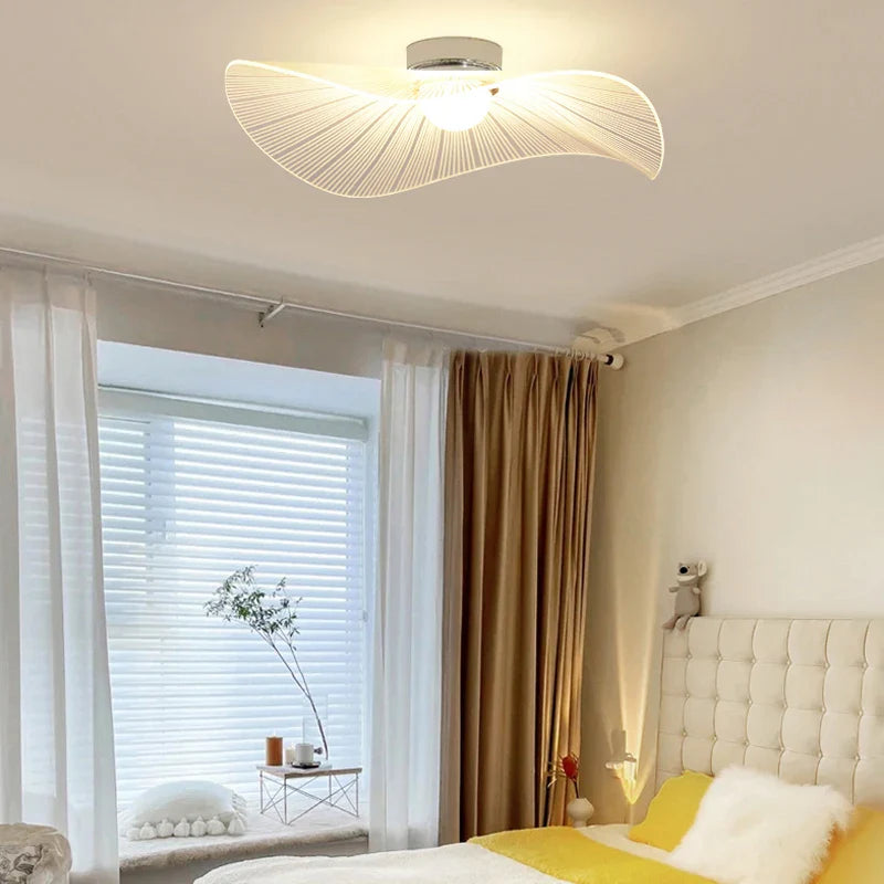 Afralia™ Lotus Leaf LED Chandelier: Modern Nordic Dimming Pendant Light for Living Room and Bedroom