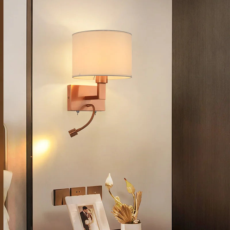 Afralia™ Rose Gold Bedside Lamp: Modern European Style for Bedroom, Living Room, and Corridor