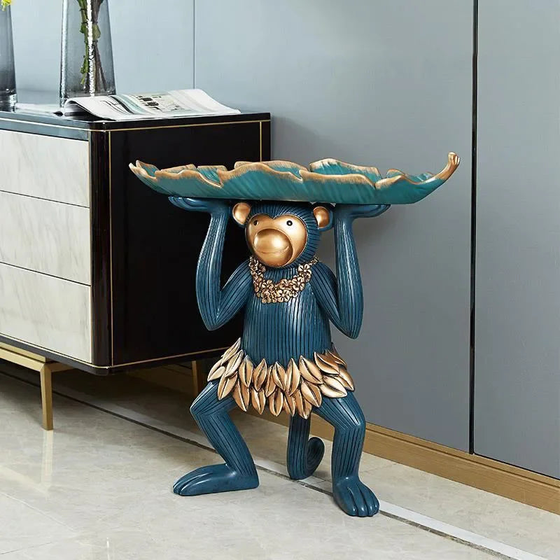 Afralia™ Modern Decor Tray Figurine Sculpture Nordic Decoration Organizer Ornament