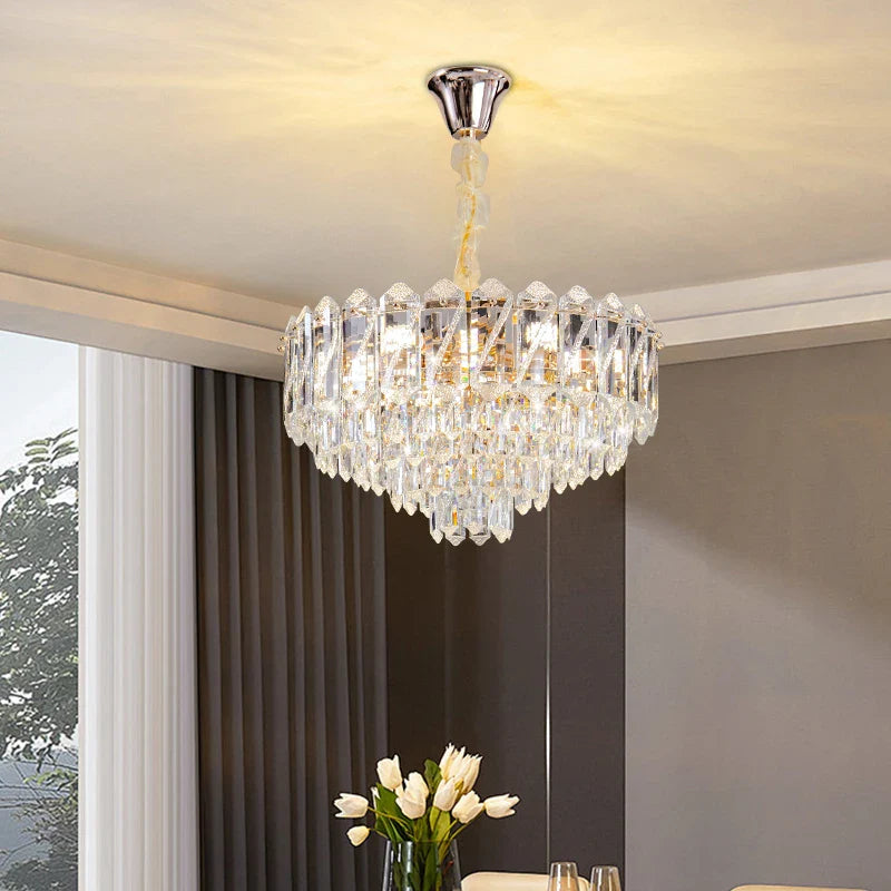 Afralia™ Crystal Chandelier: Luxury French Style Light for Elegant Living Room & Dining Area