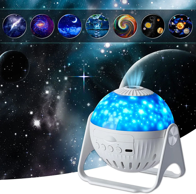 Afralia™ Galaxy Night Light Projector: 360° Adjustable Star Sky Lamp for Bedroom, Kids' Gift