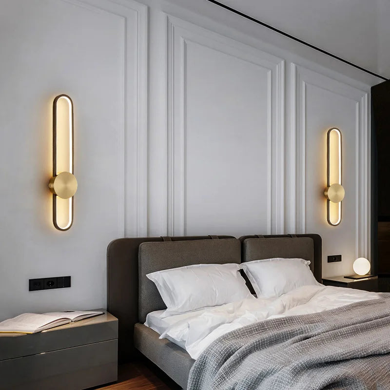 Afralia™ Luxury Long Strip Wall Lamp - Bedroom & Living Room Elegant Lighting