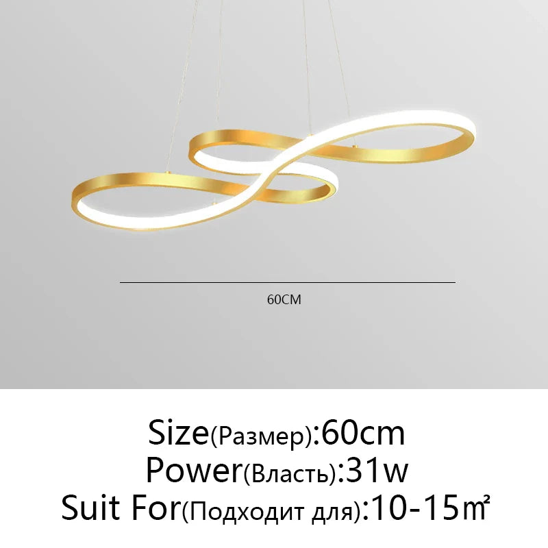 Afralia™ Circle LED Chandelier: Nordic Minimalist Design for Living, Bedroom, Dining Room