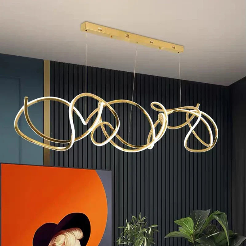 Afralia™ Modern LED Pendant Light Chandeliers for Living Room Dining Room Indoor Lighting