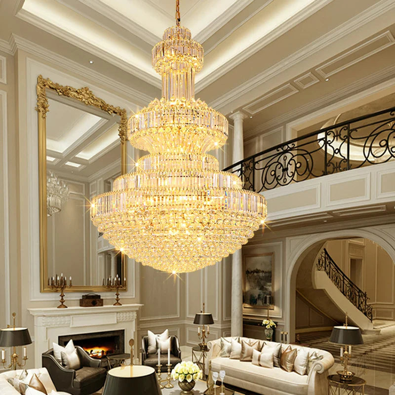 Afralia™ Classic Crystal Chandelier for Home, Restaurant, Hotel Lobby, and Exhibition Hall