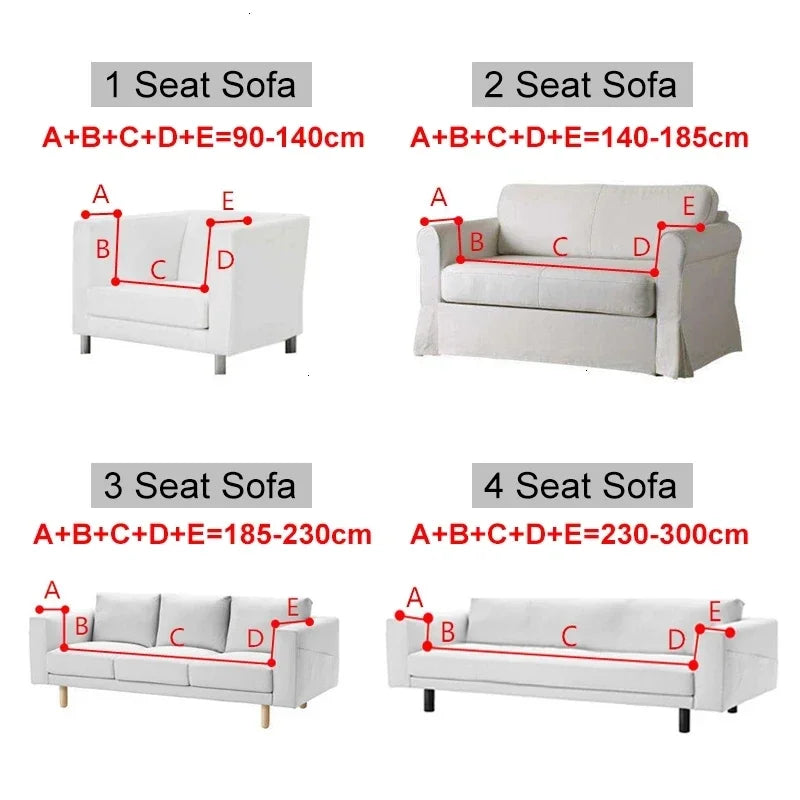 Afralia™ Printed Elastic Corner Sofa Cover Stretch Slipcovers for L Shaped Sectional Sofas