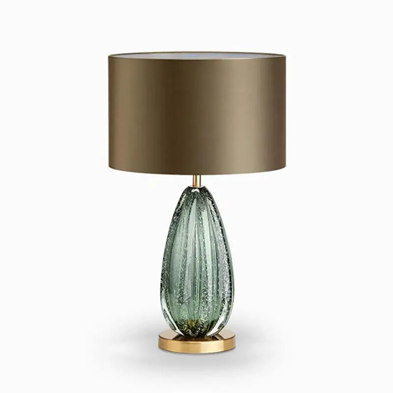 Afralia™ Glass Table Lamp: Modern, Oversized, Simple Lighting for Bedroom and Living Room