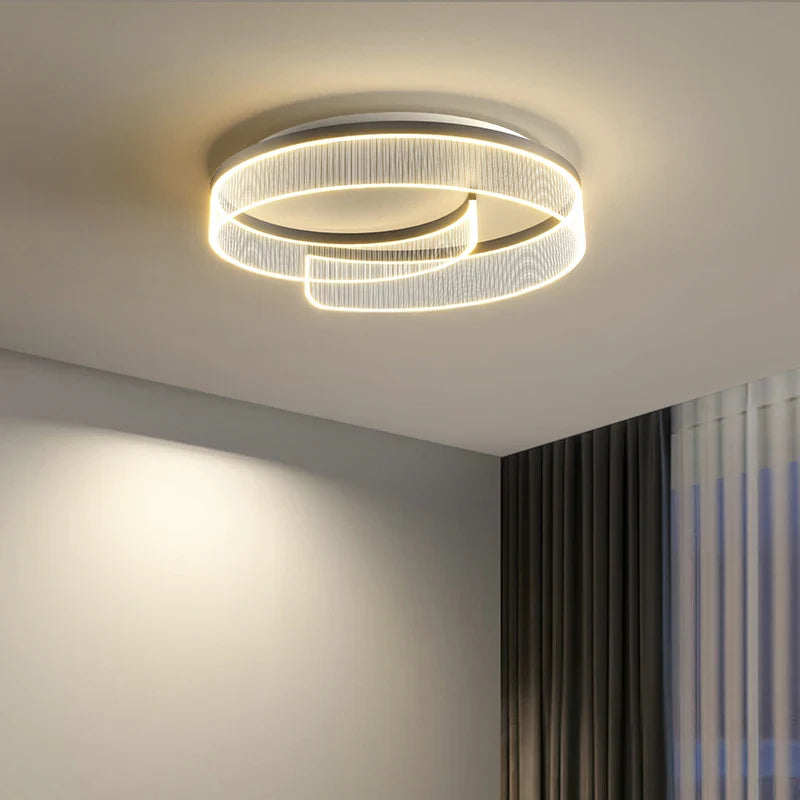 Afralia™ Round Led Ceiling Light: Stylish Acrylic Bedroom Lamp for Modern Lighting Solutions