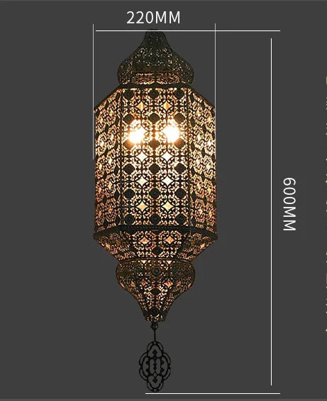 Afralia™ Thai Retro Chandelier: Designer Southeast Asian Style Hanging Light for Restaurant and Bar