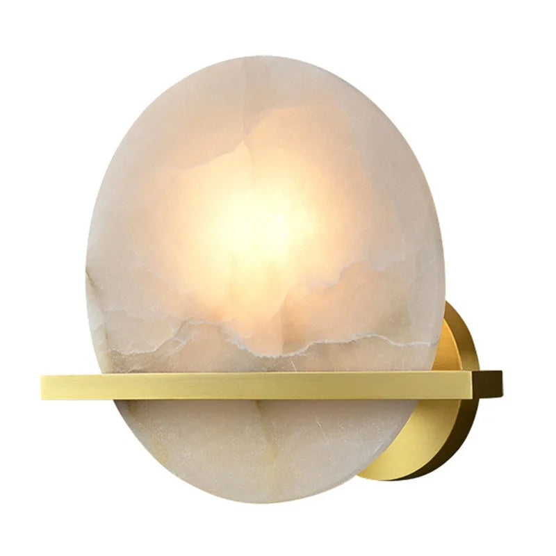 Afralia™ Luxury Marble Wall Lamp for Bedroom and Living Room Lighting