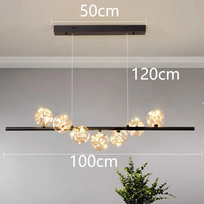 Afralia™ Modern LED Pendant Chandeliers for Living Room Dining Room Indoor Lighting