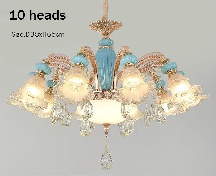 Afralia™ Crystal Chandelier Light - Modern Nordic Living Room Bedroom Lamp