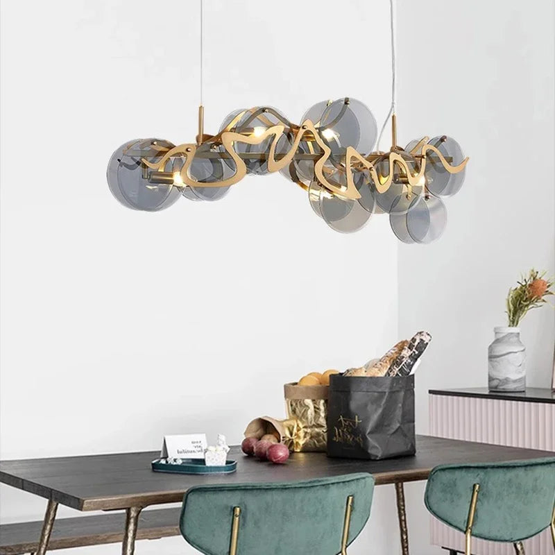 Afralia™ Modern Chandeliers for Living Room Bedroom Dining Room Pendant Lamp