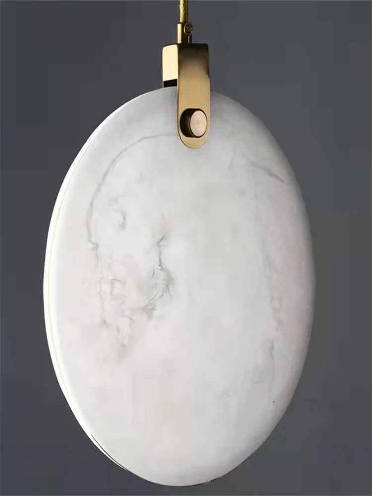 Afralia™ Marble LED Chandelier | Modern Luxury Staircase & Lobby Light Fixture