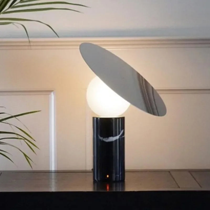 Afralia™ Marble Living Room Lamp: Nordic Designer Art Ball Bedroom Desk Light