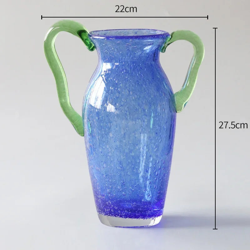 Afralia™ Creative Bubble Glass Vase Hydroponics Desk Decoration Artificial Flowers Room Decor