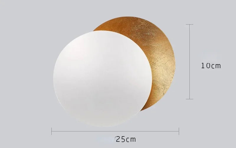 Afralia™ Modern Moon Eclipse LED Wall Lamps for Living Room Bedroom Decoration