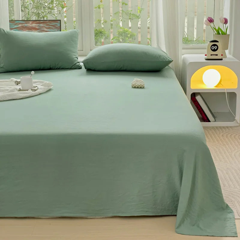 Afralia™ Checkered Single Bed Sheet - Skin-Friendly and All Seasons Bed Linen