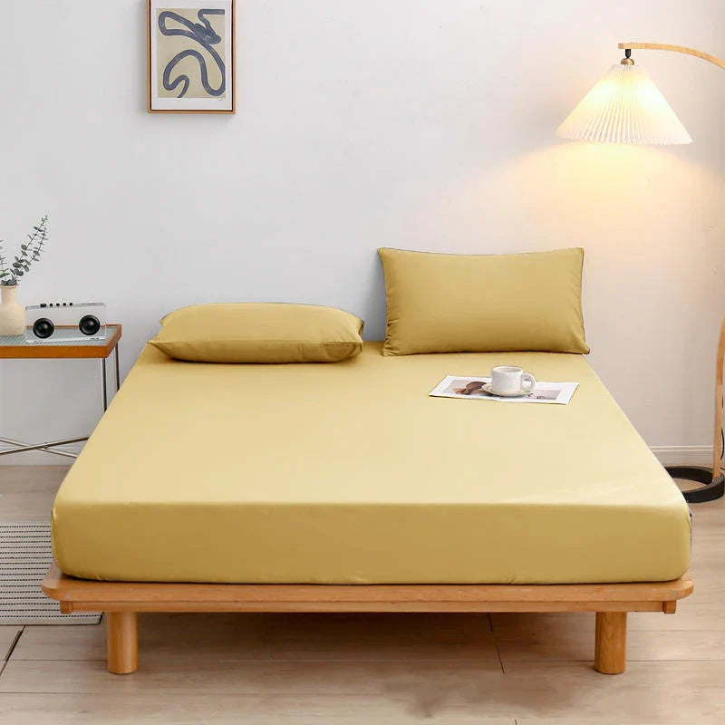 Afralia™ Soft Skin-Friendly 360° Fitted Bed Sheet with Elastic Band - Durable & Dapper