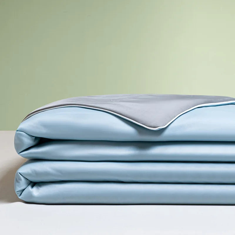 Afralia™ Summer Cool Ice Silk Quilt - Single Double Bed Thin Washable Quilt