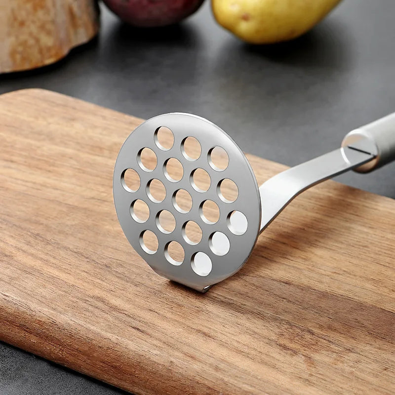 Afralia™ Stainless Steel Potato Masher Kitchen Crusher Easy Mud Press Grinder