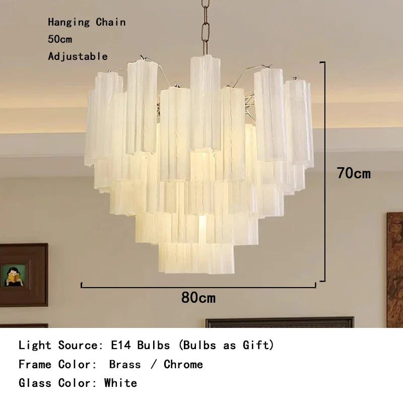 Afralia™ Frosted Glass LED Chandelier - European Style Lighting for Home and Restaurant