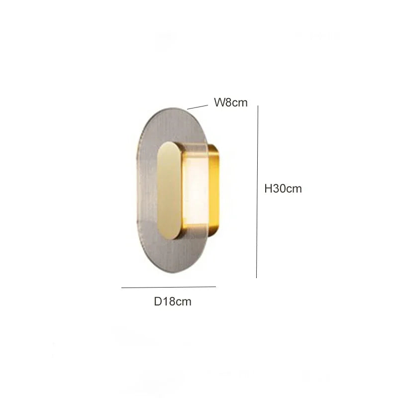 Afralia™ Elegant Glass Wall Lamp for Bedroom, Living Room - Retro Designer Luxury Lighting